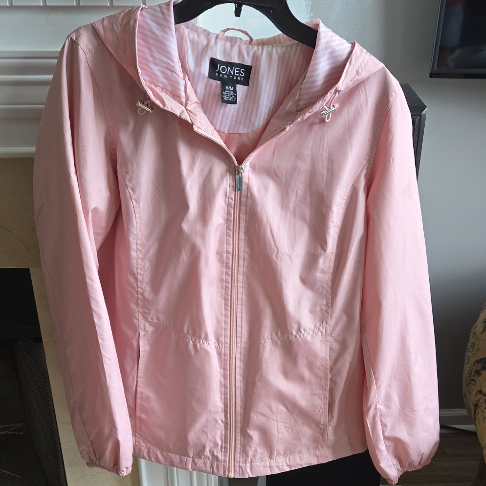 Jones New York Pink Striped Shirt